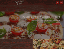 Tablet Screenshot of capripizzagrill.com